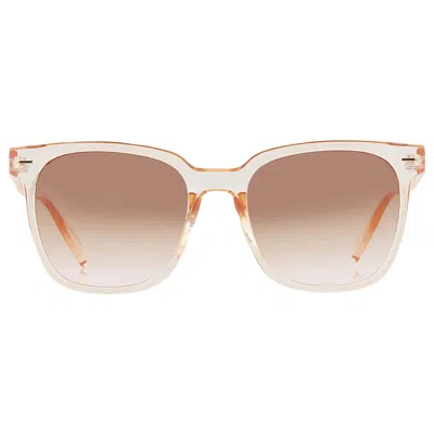 Calvin Klein Brown Gradient Square Ladies Sunglasses Ck20519s 270 55 In Gray