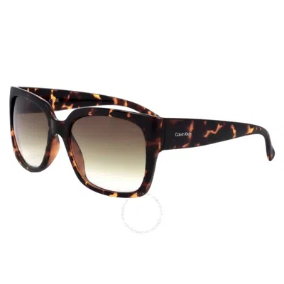 Calvin Klein Brown Gradient Square Ladies Sunglasses Ck22549s 240 56