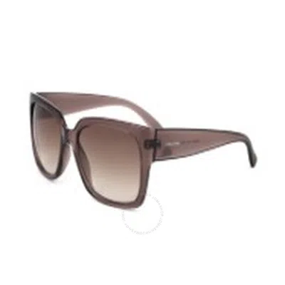 Calvin Klein Brown Gradient Square Ladies Sunglasses Ck22549s 532 56