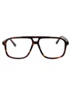 Calvin Klein Brown Havana Acetate Glasses In Brown