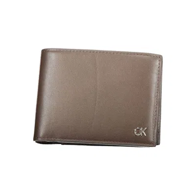 Calvin Klein Brown Leather Men's Wallet