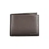 Calvin Klein Sophisticated Leather Wallet With Rfid Block In Brown