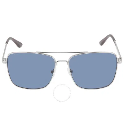 Calvin Klein Blue Navigator Men's Sunglasses Ck19136s 045 57 In Brown
