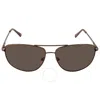 CALVIN KLEIN CALVIN KLEIN BROWN NAVIGATOR MEN'S SUNGLASSES CK19137S 200 63