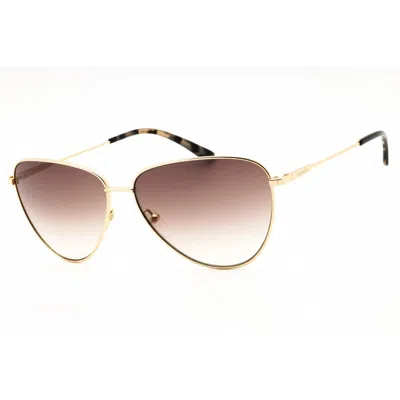 Calvin Klein Brown Pink Gradient Cat Eye Ladies Sunglasses Ck19103sg 717 58 In Gold
