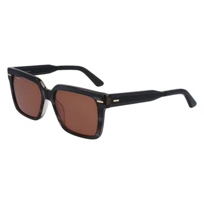 Calvin Klein Brown Square Men's Sunglasses Ck22535s 023 55