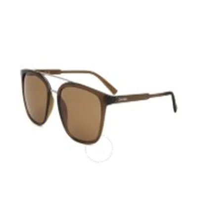 Calvin Klein Brown Square Men's Sunglasses Ck22554s 210 54