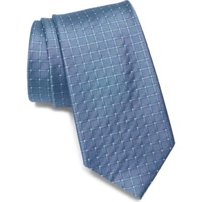 Calvin Klein Brunswick Micro Grid Tie In Aqua