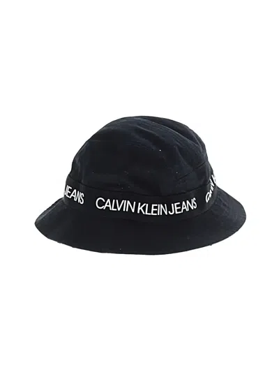 Pre-owned Calvin Klein Kids' Bucket Hat In Black