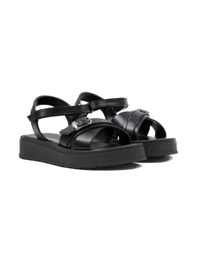 Calvin Klein Kids' Buckle-strap Sandals In Black