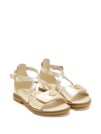Calvin Klein Kids' Buckle-strap Sandals In Neutral