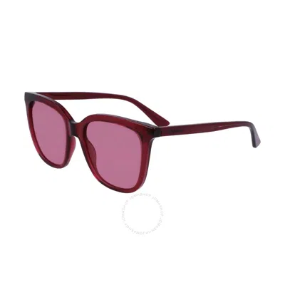 Calvin Klein Burgundy Butterfly Ladies Sunglasses Ck23506s 513 53 In Pink
