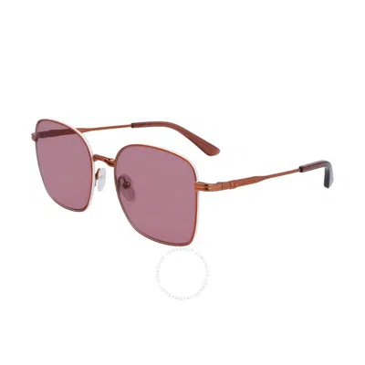 Calvin Klein Burgundy Square Ladies Sunglasses Ck23100s 108 56 In Pink