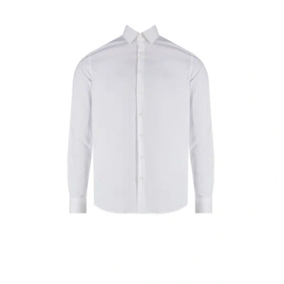 Calvin Klein Button Down Long-sleeve Cotton Shirt In Neutral