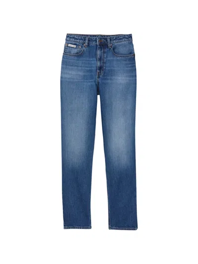 Calvin Klein Button-fastening Five-pockets Jeans In Blue
