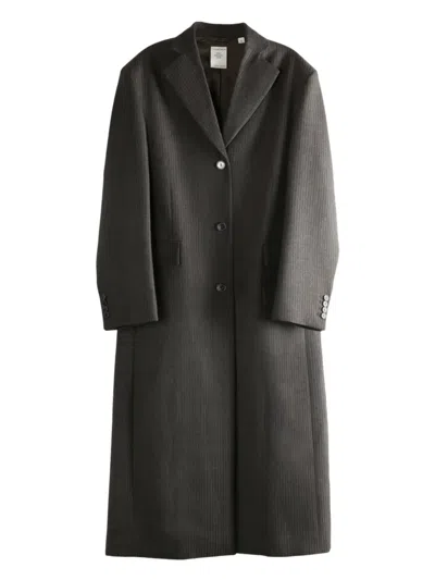 Calvin Klein Button Pockets Coat In Gray