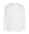 Calvin Klein Button Shirt With Standing Collar In White