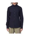 Calvin Klein Button-up Poplin Shirt In Black
