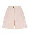 Calvin Klein Button-up Shorts In Pink