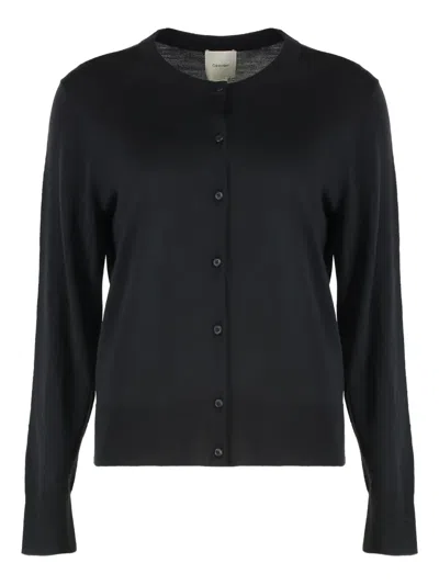 CALVIN KLEIN BUTTONED VIRGIN-WOOL CARDIGAN