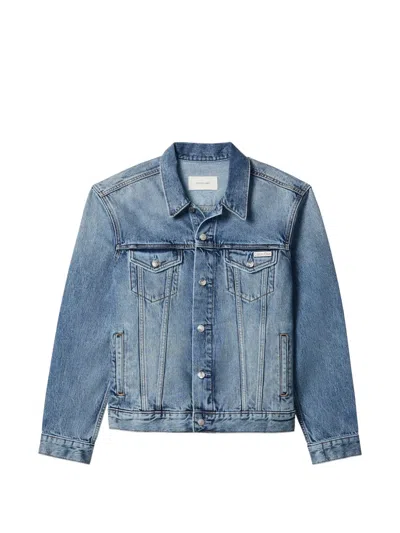 Calvin Klein Button-up Jacket In Blue