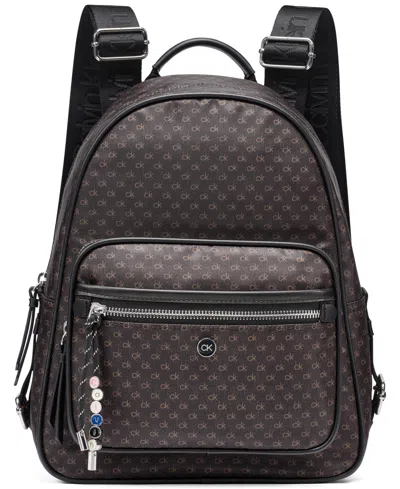 Calvin Klein Caius Top Handle Backpack Messenger In Brown