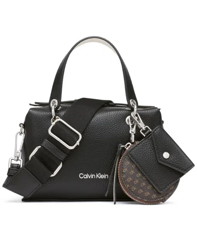 Calvin Klein Cali Small Crossbody Bag In Black,white