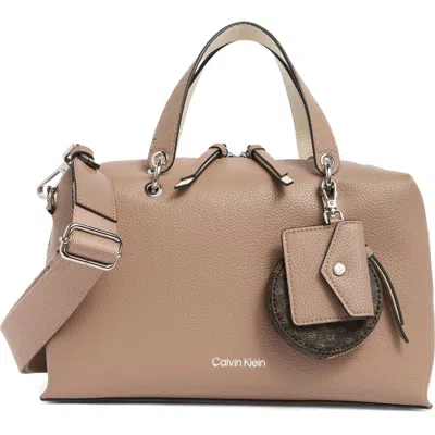 Calvin Klein Cali Top Handle Satchel In Neutral