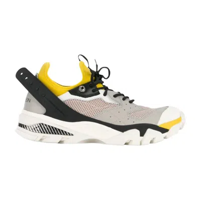 Pre-owned Calvin Klein 205w39nyc Carlos 10 'grey Yellow' | Men's Size 38.5 In Gray