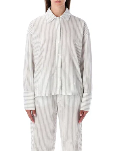 CALVIN KLEIN CALVIN KLEIN CALVIN KLEIN COTTON POPLIN BUTTON-DOWN PAJAMA SHIRT