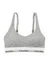 Calvin Klein Icon Cotton Modal Infinity Bond Bralette In Gray
