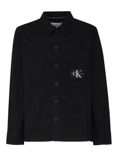 Calvin Klein Logo Shirt In Black