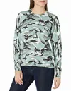Calvin Klein Camouflage Crewneck Sweater In Green In Green