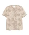 Calvin Klein Crew Neck Tie-dye Camouflage T-shirt In Nude