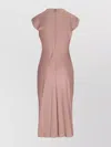 Calvin Klein Cap Sleeves Midi Length In Pink