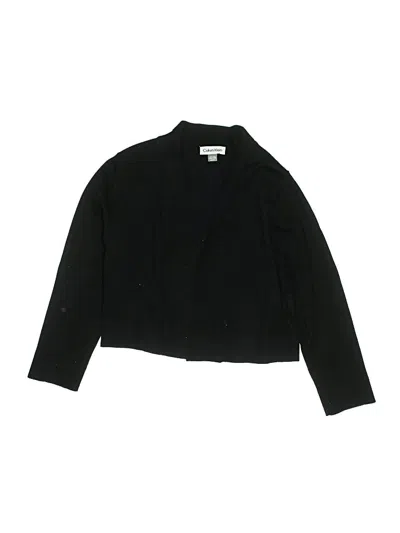 Pre-owned Calvin Klein Kids' Cardigan Sweater In Black