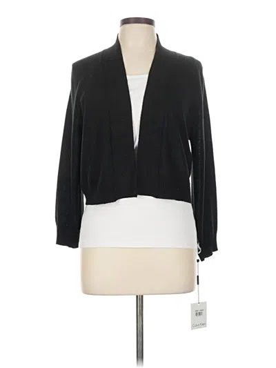 Pre-owned Calvin Klein Cardigan Sweater In Black