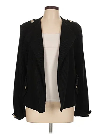 Pre-owned Calvin Klein Cardigan Sweater In Black