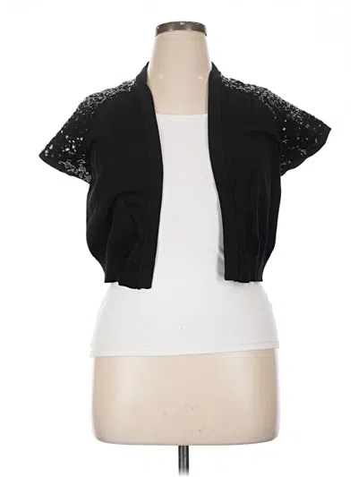 Pre-owned Calvin Klein Cardigan Sweater In Black