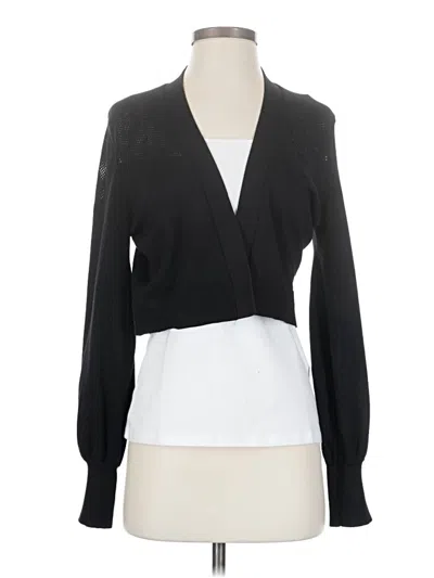 Pre-owned Calvin Klein Cardigan Sweater In Black