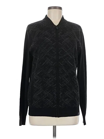 Pre-owned Calvin Klein Cardigan Sweater In Black