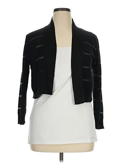 Pre-owned Calvin Klein Cardigan Sweater In Black