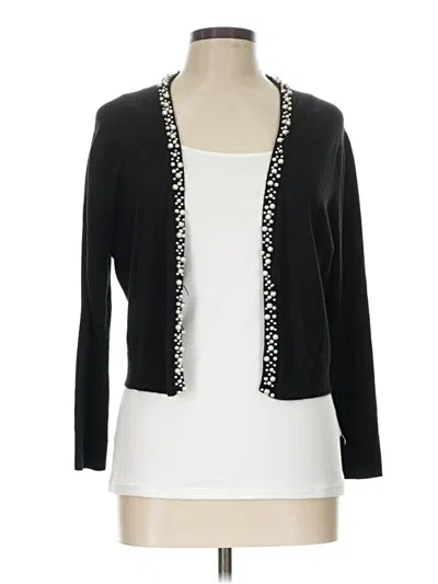 Pre-owned Calvin Klein Cardigan Sweater In Black