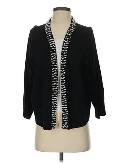 Pre-owned Calvin Klein Cardigan Sweater In Black