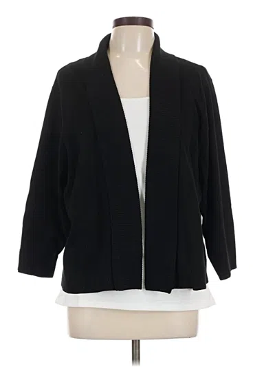 Pre-owned Calvin Klein Cardigan Sweater In Black
