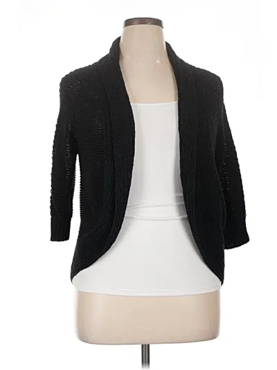 Pre-owned Calvin Klein Cardigan Sweater In Black