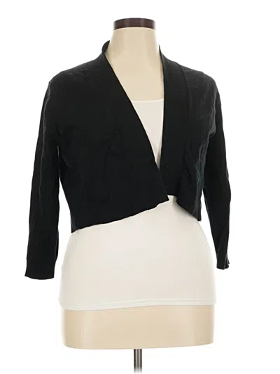 Pre-owned Calvin Klein Cardigan Sweater In Black