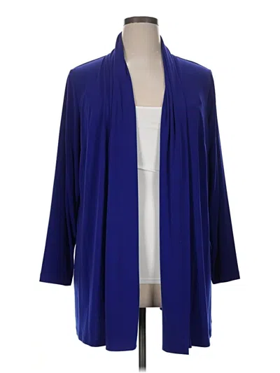 Pre-owned Calvin Klein Cardigan Sweater In Blue