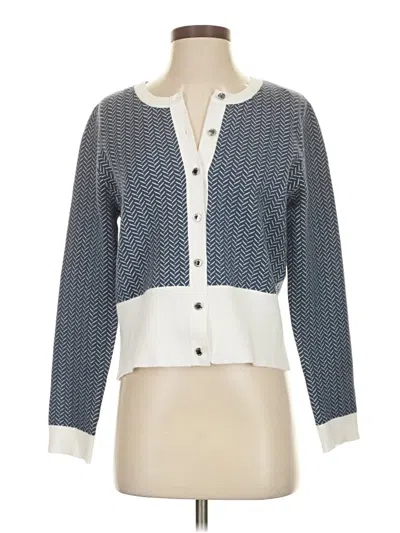 Pre-owned Calvin Klein Cardigan Sweater In Blue