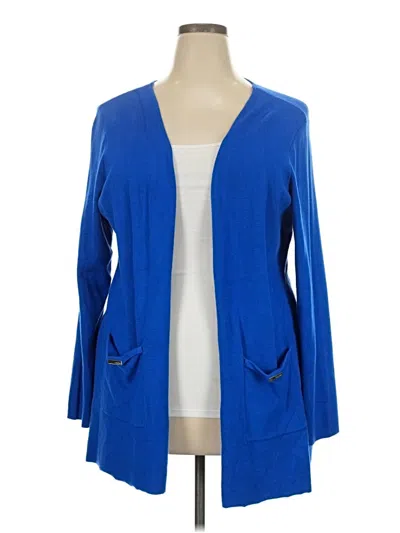 Pre-owned Calvin Klein Cardigan Sweater In Blue